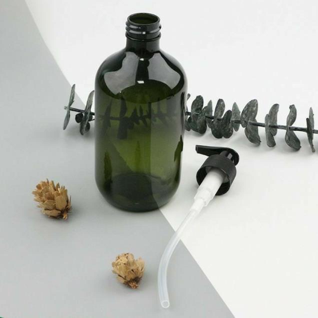 Chai Chiết Mĩ Phẩm ❤ GIÁ TỐT NHẤT ❤ [500ml] Chai nhựa pet vòi nhấn Nâu, Rêu chiết dầu gội, sữa tắm ,chiết mỹ phẩm