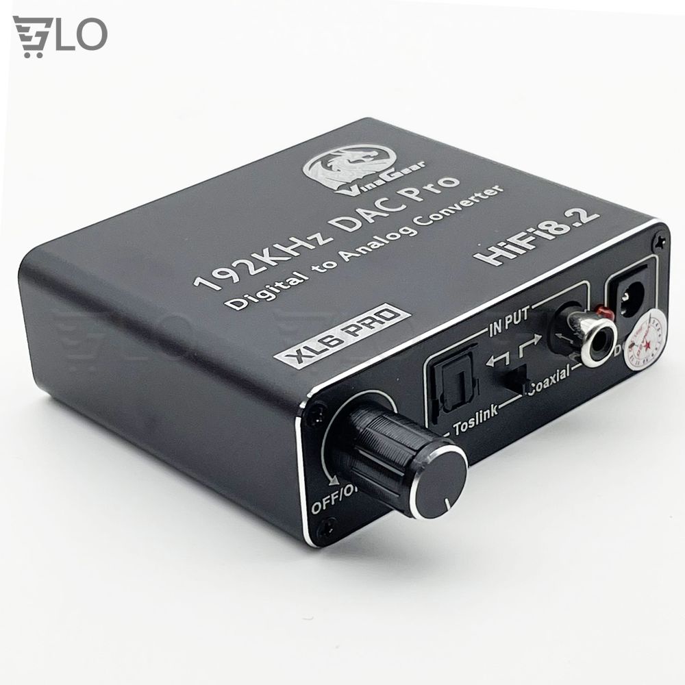 Bộ Chuyển Quang Optical Sang Audio Vinagear XL6 Pro Chính Hãng Cao Cấp, Có Nút Điều Chỉnh Âm Lượng