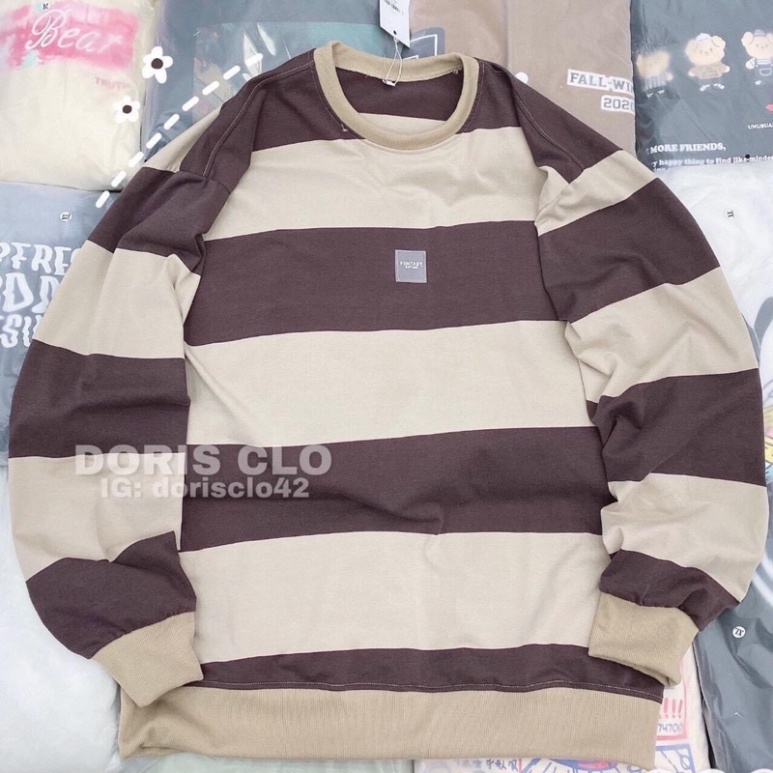 Áo Thun Dài Tay Form Rộng Tay Bồng Unisex Nam Nữ Phong Cách Ulzzang