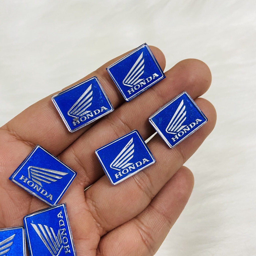 ( Màu xanh ) Tem logo honda cánh chim hàng zin mod lên màu đỏ dán bợ đồng hồ, bảng số