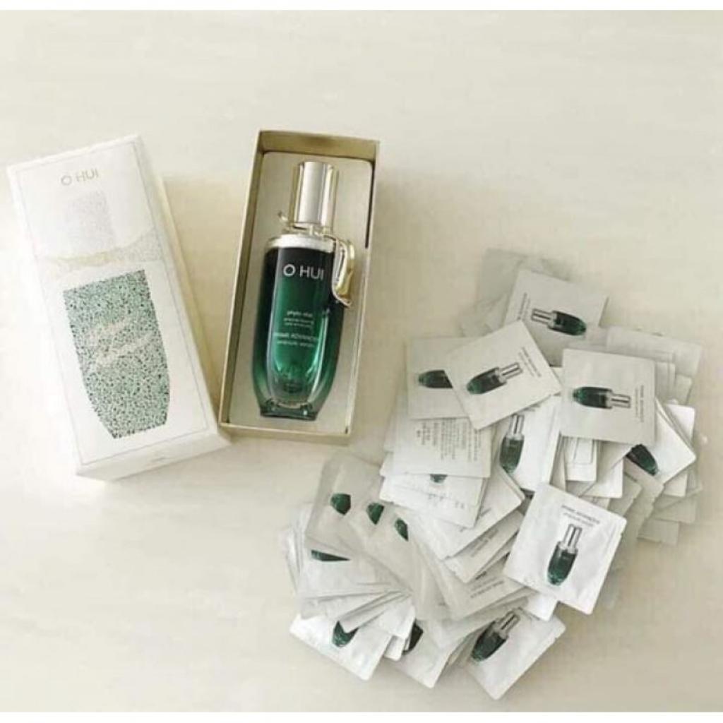 Gói serum, tinh chất dưỡng trắng, căng bóng, chống lão hóa da - Ohui Prime Advancer Ampoule Serum - Sale chính hãng