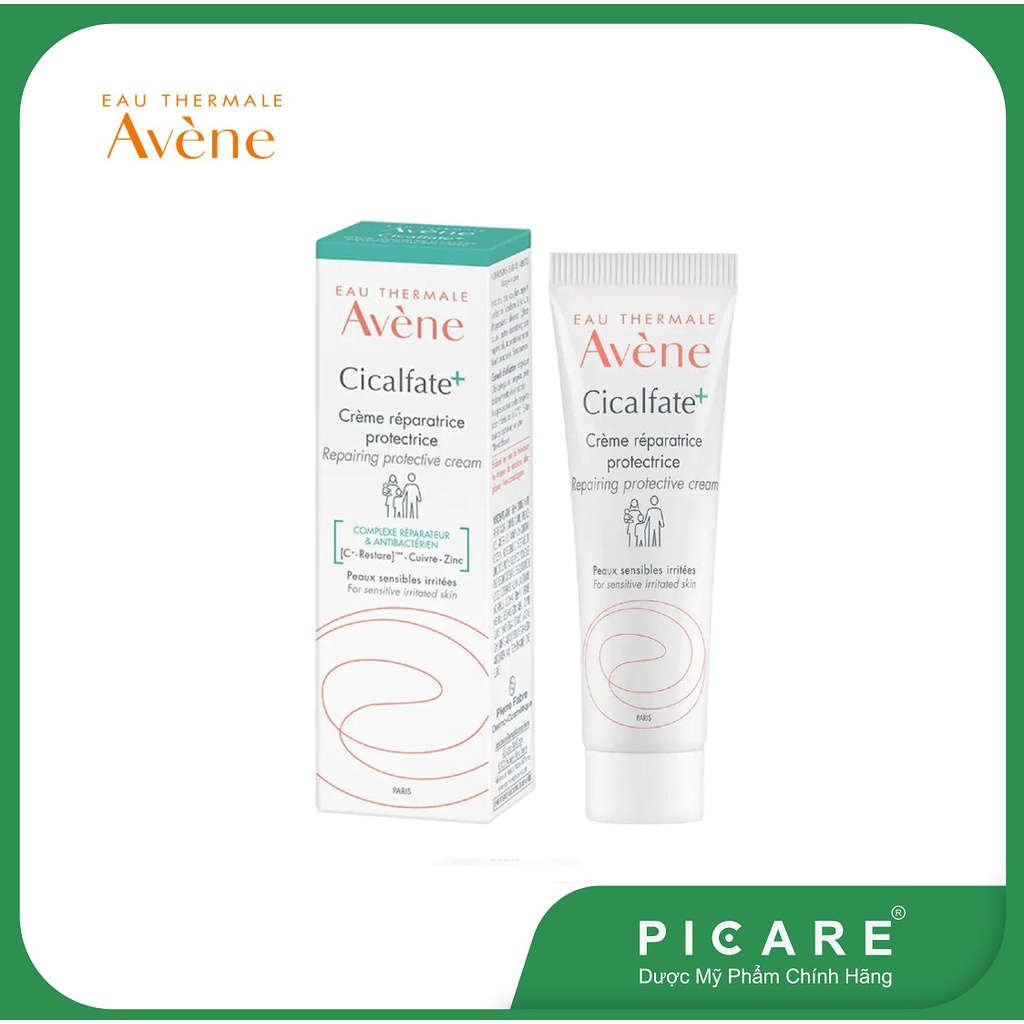 Kem phục hồi da, lành sẹo, chống nhiễm khuẩn Avene Cicalfate Cream 40ml