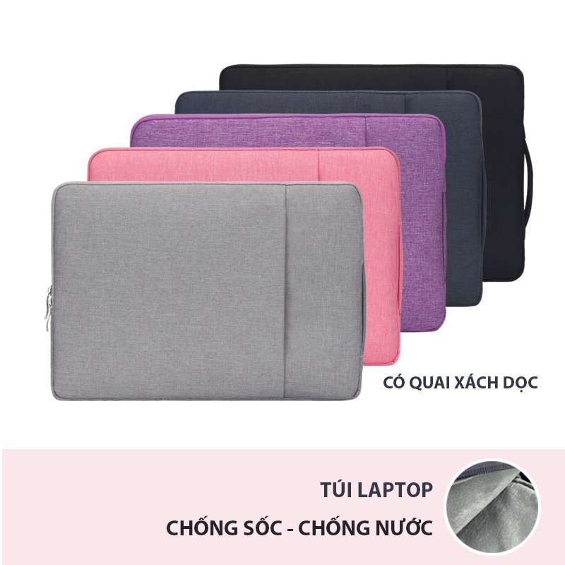 Túi chống sốc Laptop Macbook Shyides lót lông mịn Túi chống thấm thời trang 14inch 15 inch cho iPad Macbook Laptop