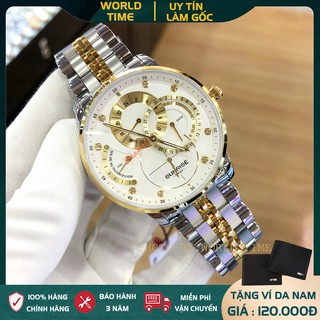 Đồng hồ nam Sunrise 1146SA-5 full box, kính sapphire chống xước, chống nước, dây thép không gỉ 316L, thẻ bảo hành 3 năm.