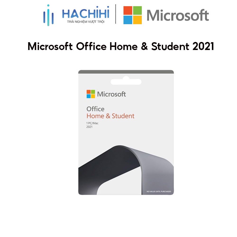Phần mềm Office Home & Student 2021 |Dùng vĩnh viễn| Dành cho 1 người, 1 thiết bị |Chuyển được máy tính khác