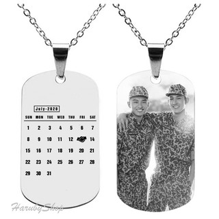[HÀNG ĐẸP] Bộ Đôi Dây Chuyền Dogtag - Thẻ Bài Quân Đội - Thẻ Bài Khắc Tên