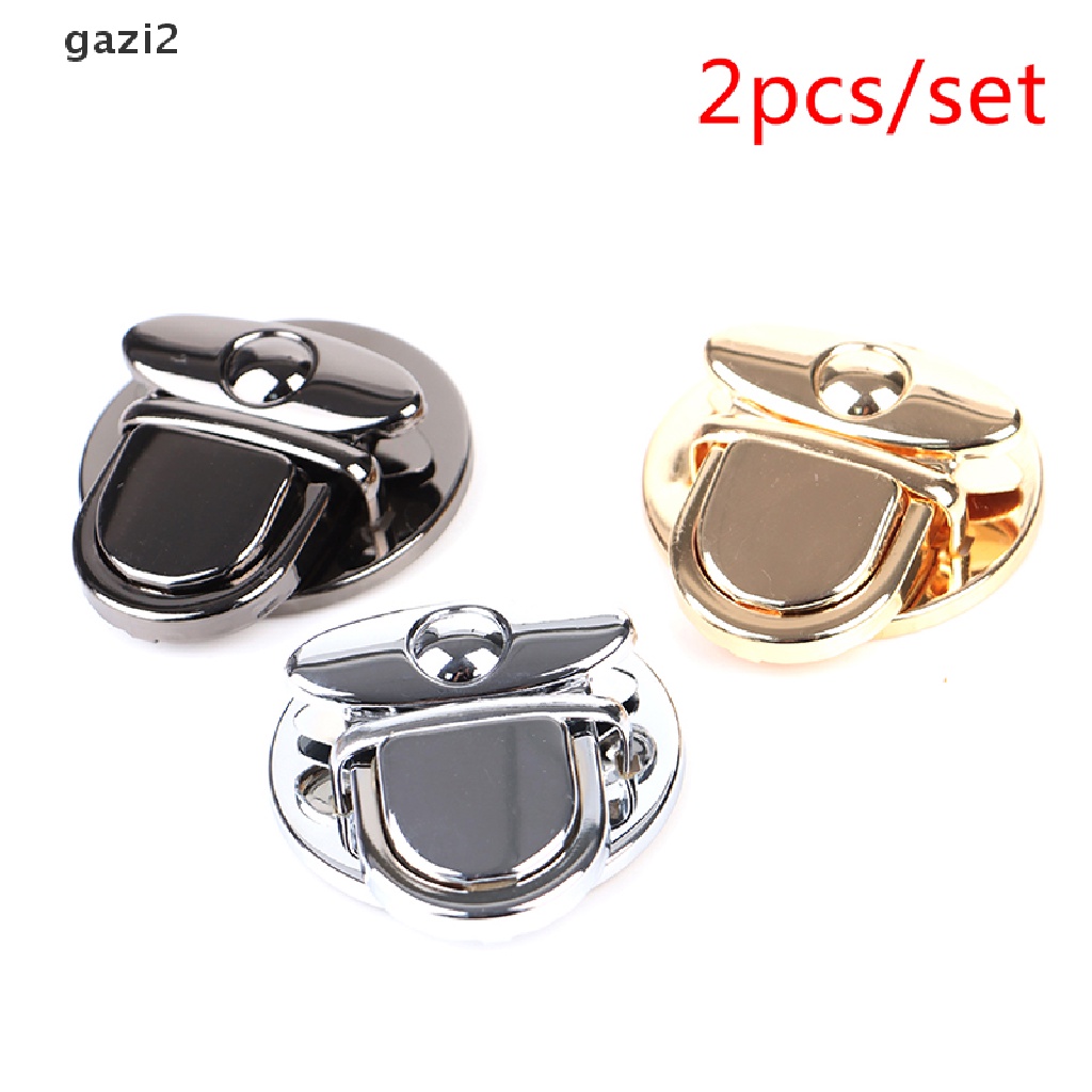 Set 2 Khóa Kim Loại Cho Túi Xách / Ví Cầm Tay / Đeo Vai