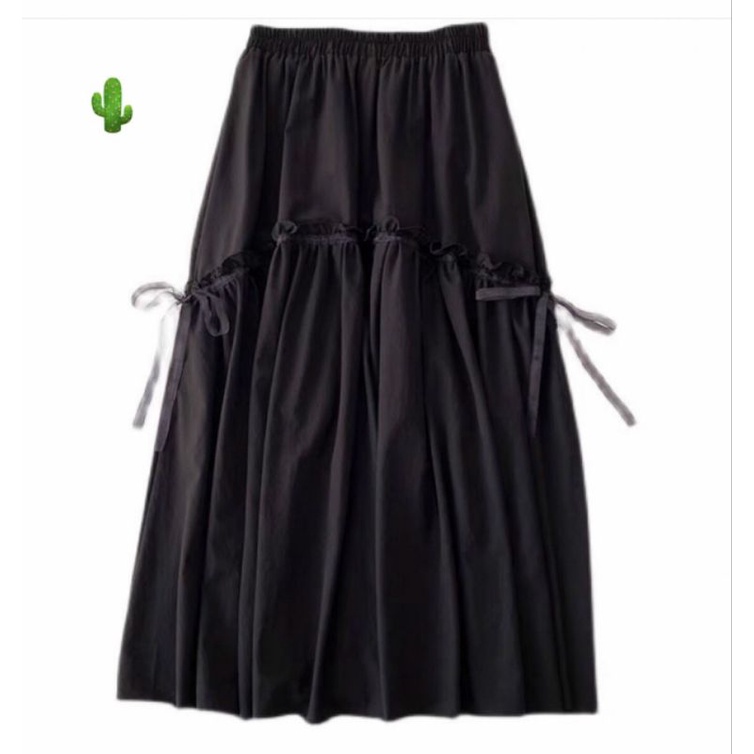 CHÂN VÁY NỮ DÀI CÔNG SỞ KIỂU NƠ MỀM MẠI CÓ ĐIỂM NHẤN #PC03040