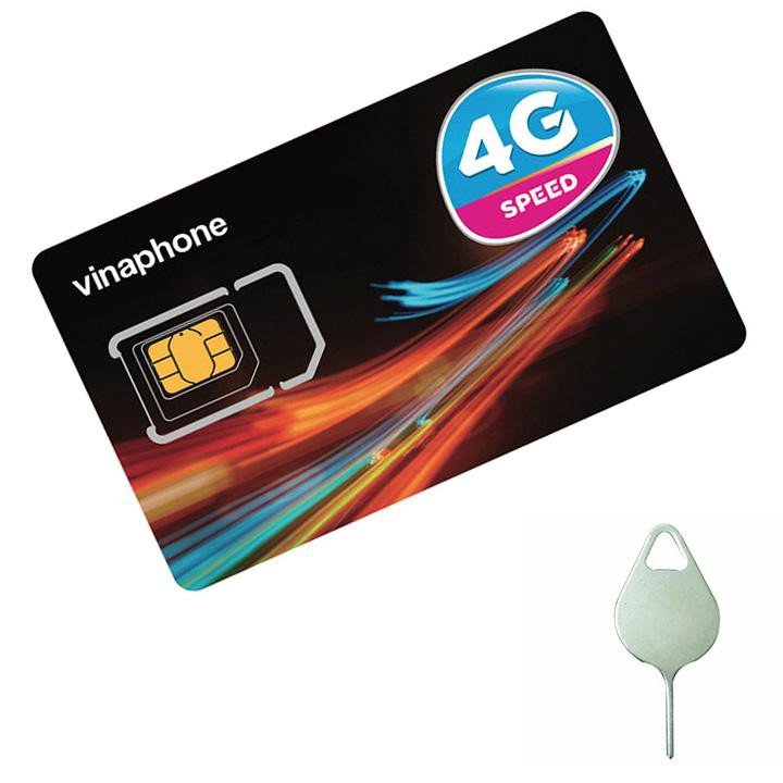 SIM VINAPHONE 4G nghe gọi,nhắn tin,vào mạng giá rẻ dùng cho điện thoại di động, máy tính bảng-Tặng que chọt sim