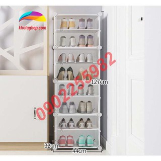 💥 GIẢM GIÁ  💥 TỦ NHỰA ĐỰNG GIÀY DÉP KIỂU MỚI 1X 8 Ô (chia ô) THÂN NHIỀU MÀU LỰA CHỌN CỬA TRẮNG TRONG