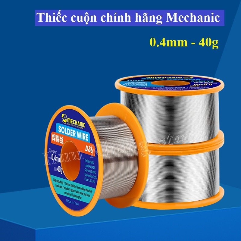 Thiếc hàn cuộn 0.4mm | Mechanic