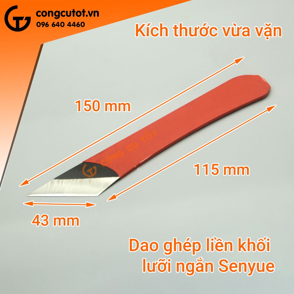Dao ghép liền khối cán ngắn Senyue