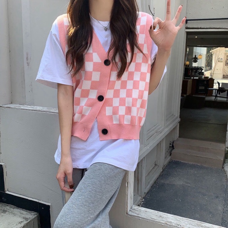 Áo Len Gile Croptop, Gile Len Nữ Dáng Ngắn Vừa Cổ Tim Ulzzang Thời Trang Thu Đông Hàn Quốc | BigBuy360 - bigbuy360.vn