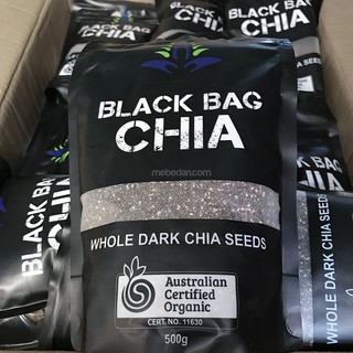 Hạt chia đen Úc Black Bag Chia 500g - Hạt chia giảm cân Nhập Khẩu Úc