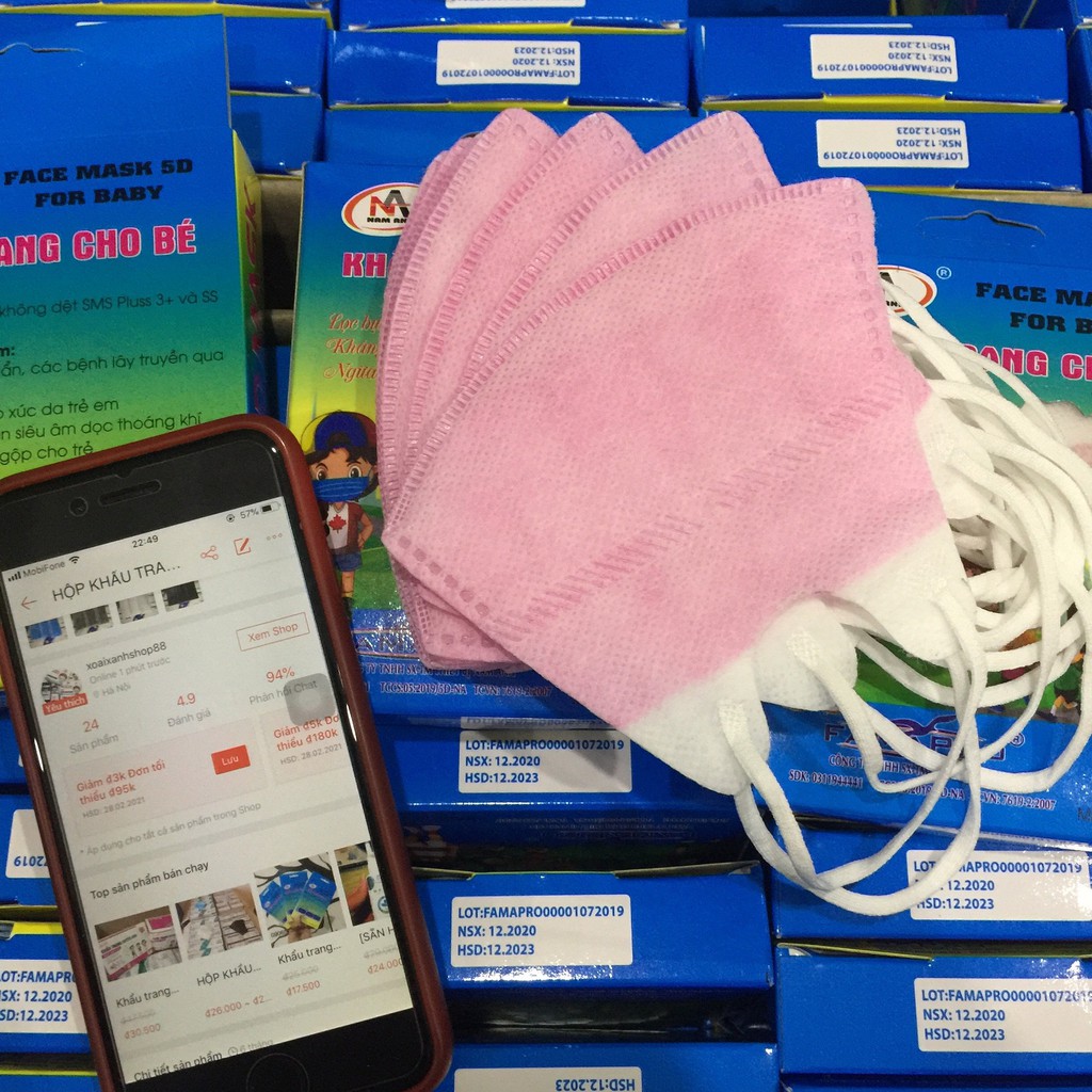 [CHÍNH HÃNG] Khẩu trang 5D Mask cho bé - Hộp 10 chiếc | BigBuy360 - bigbuy360.vn