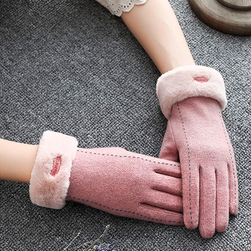 Găng Tay Lông Cừu Giữ Ấm Mùa Thu Đông Thời Trang Cho Nữ