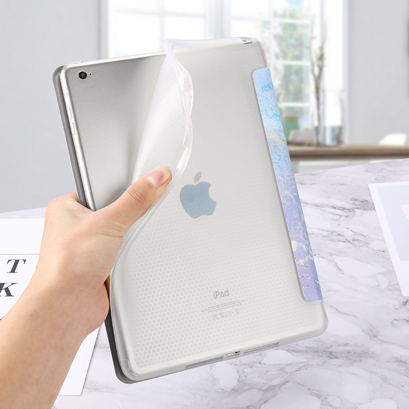 Apple Bao Da Máy Tính Bảng Nắp Lật Nam Châm Họa Tiết Đá Cẩm Thạch Sang Trọng Cho Ipad 6th Gen 9.7 2018 5th Generation 2017 Air 1 2 Ốp