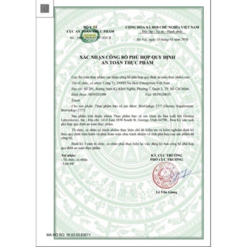 Bioginkgo Nuskin bạch quả hỗ trợ tăng trí nhớ