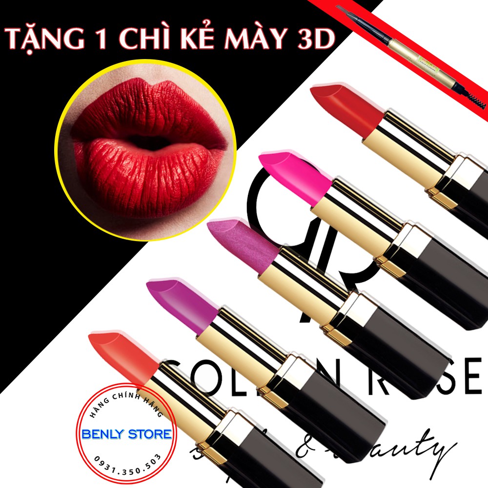 Son lì môi chính hãng golden rose lipstick