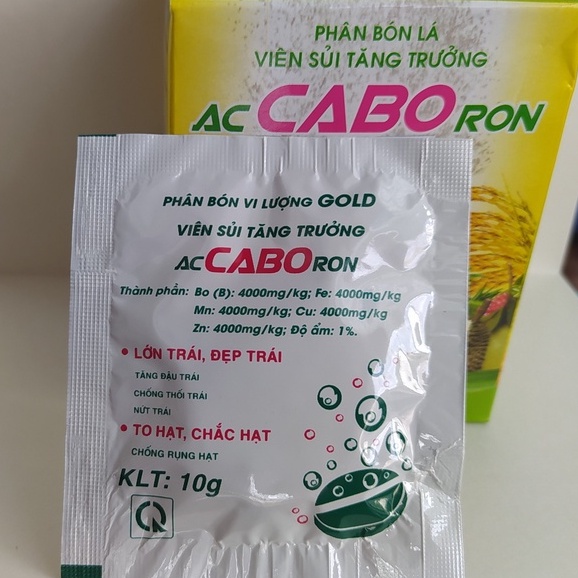 Canxi-Bo hạn chế rụng hoa trái non - Chống nứt trái, Phân bón siêu Canxi Bo