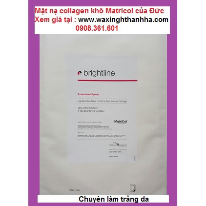 MẶT NẠ COLLAGEN KHÔ CỦA ĐỨC HIỆU MATRICOL - Whitening (làm trắng da)
