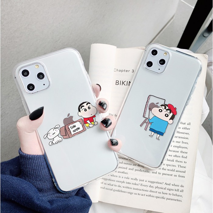 Ốp lưng iphone Shin bút chì viền trong chống ố 5/5s/6/6plus/6s/6splus/7/7plus/8/8plus/x/xr/xs/11/12/pro/max/plus/promax | BigBuy360 - bigbuy360.vn