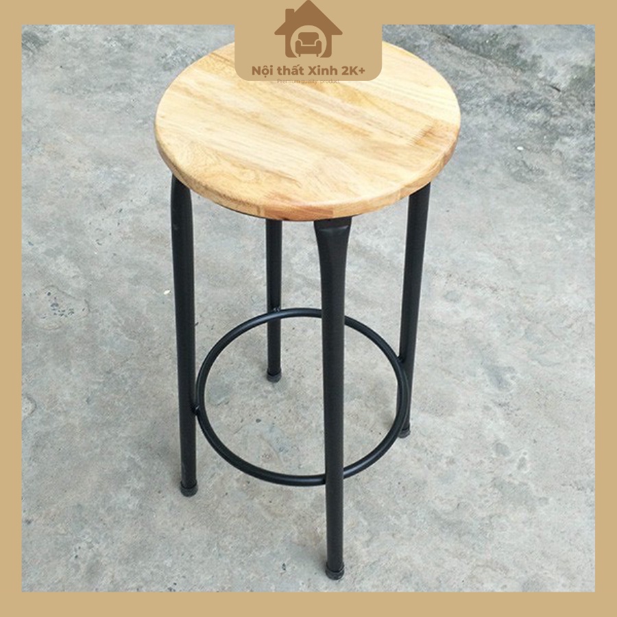 Ghế đôn gỗ cao su không tựa 💖FREE SHIP💖
