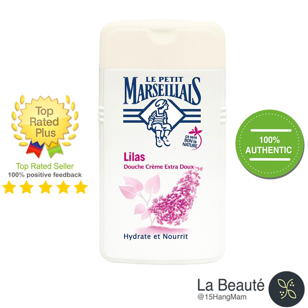 Le Petit Marseillais Lilas - Sữa Tắm Dạng Kem Chiết Xuất Từ Hoa Tử Đinh Hương 250ml