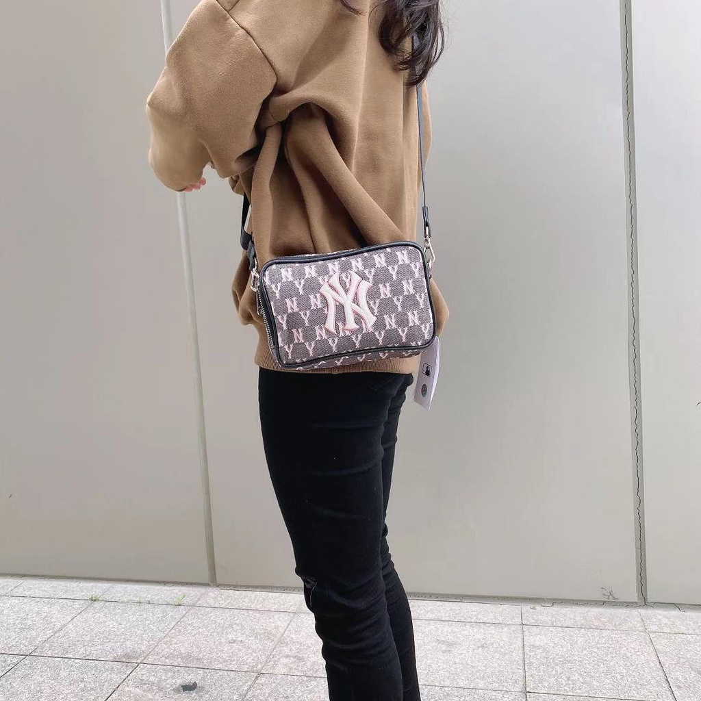 ✅   Túi MLB Monogram Jacquard Mini Cross Bag New York Yankees 32BGDM111-50L | ẢNH THẬT | CÓ SẴN HÀNG