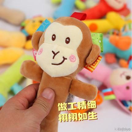 Đồ Chơi Lục Lạc Cầm Tay Hình Thú Hoạt Hình Dễ Thương Cho Bé