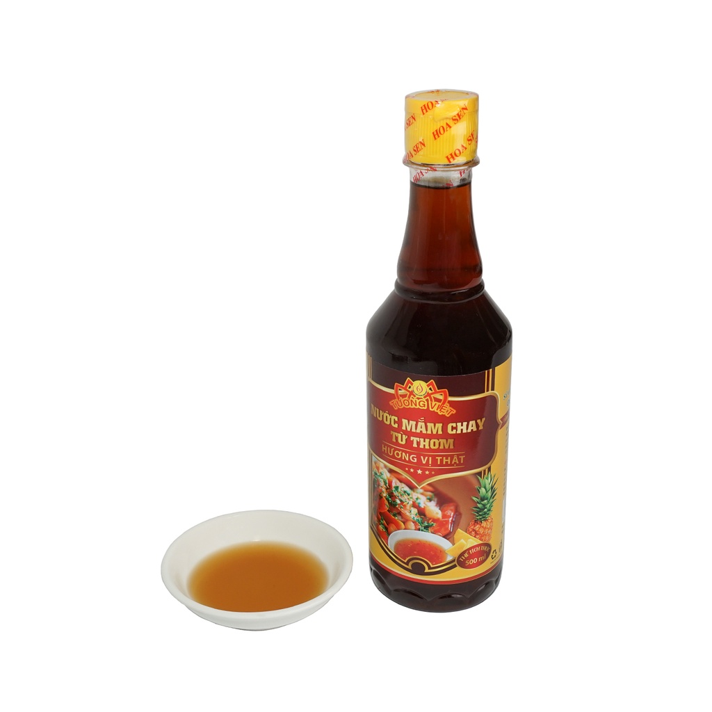 Nước Mắm Chay Từ Thơm Chai 500ml - Tương Việt Hoa Sen