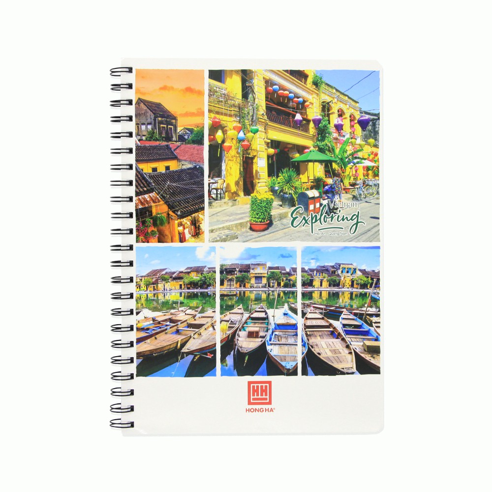 [Mã LIFEMALL995 giảm 10% đơn 99K] Sổ lò xo 160 trang A4 Hồng Hà Landscape - Sổ lò xo ghi bài A4 4140