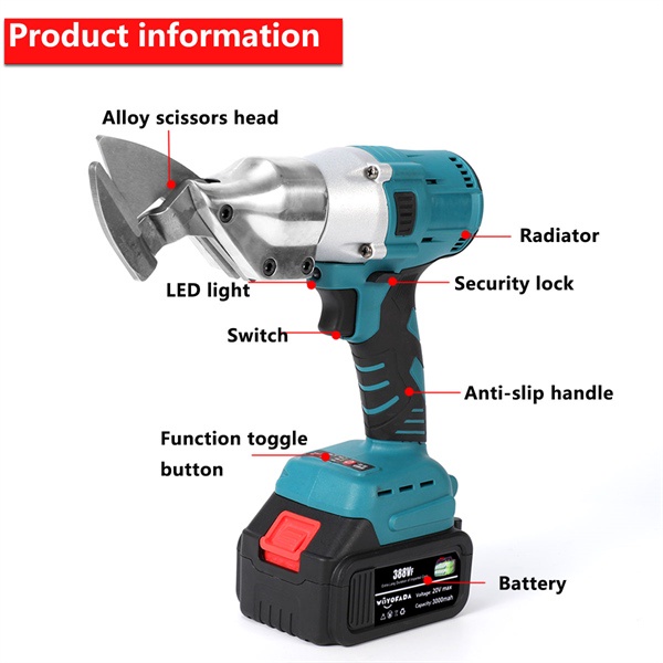 Máy cắt sắt cắt kim loại cắt tole không than dùng chung pin makita