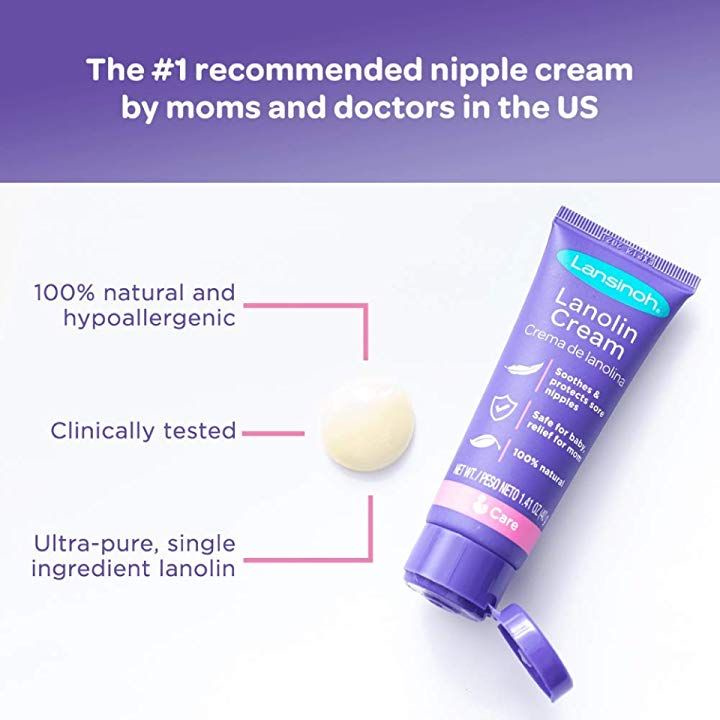 Kem bôi đầu ti Lansinoh chiết xuất mỡ cừu Lanolin 7g, Kem dưỡng cho mẹ - Monnie Kids