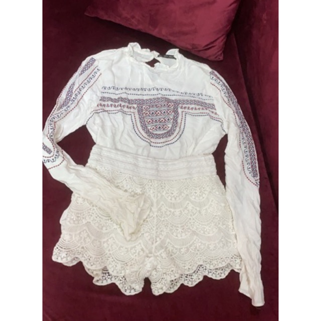 Áo zara boho thêu