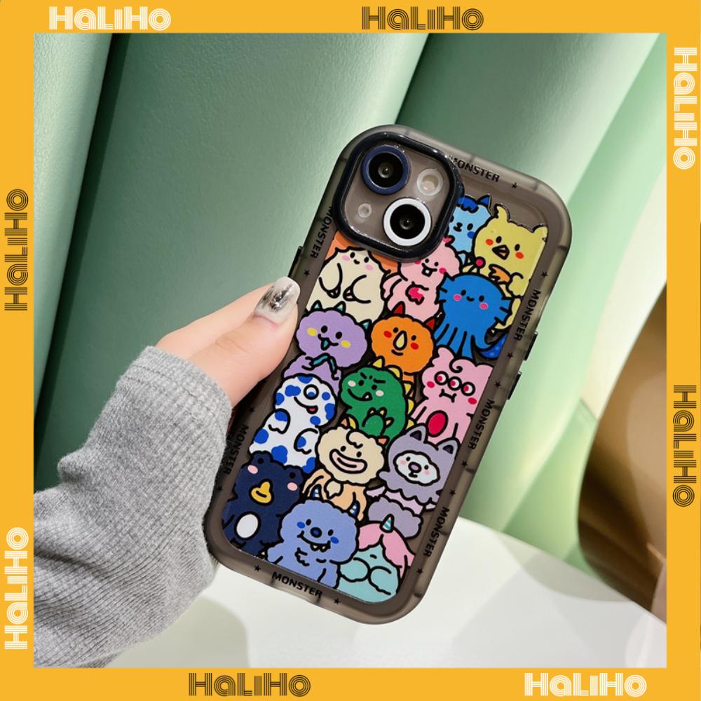 iPhone Case Silicone Soft Case Clear Case Airbag Shockproof Camera Protection Monster Cartoon Cute Compatible For iPhone 14 Pro Max 13 Pro Max 12 Pro Max 11 Pro Max xr xs max