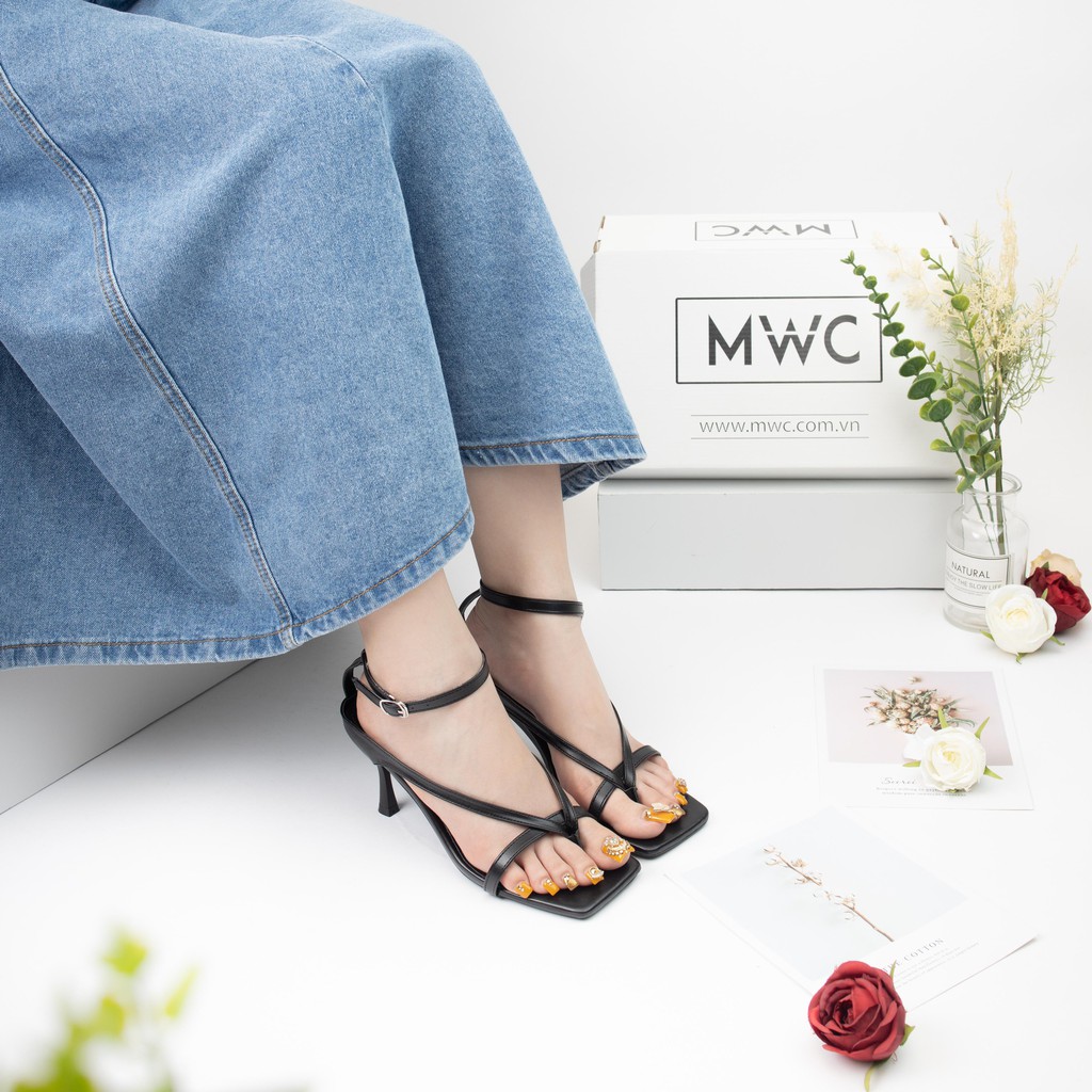 Giày Sandal Cao Gót MWC Đế Nhọn 5CM Quai Mảnh Thanh Lịch NUCG-3929