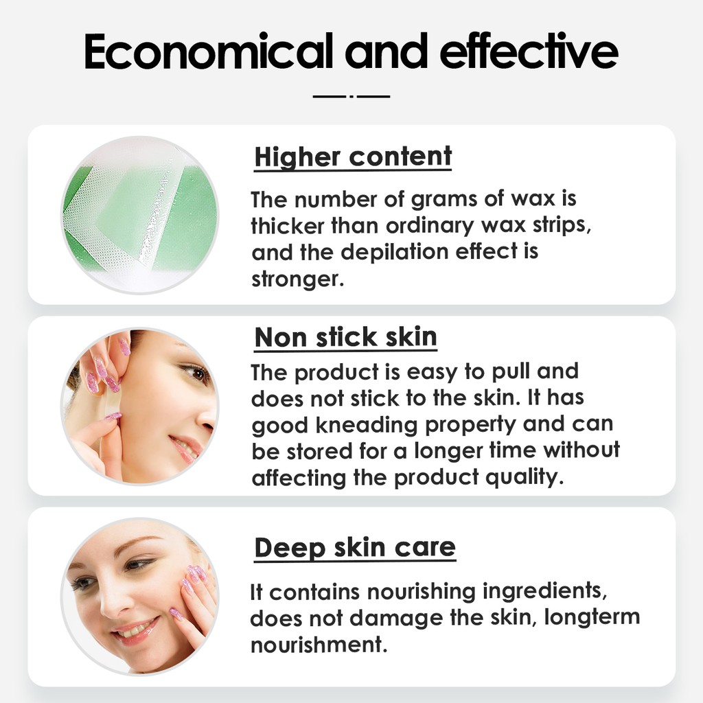 SUMAX Wax ria mép Sumax, Miếng wax tẩy lông mặt  72 Strips Small Wax Paper for Upper Lip Chin, Fingers Toes, Facial Hair Removal for Women | BigBuy360 - bigbuy360.vn