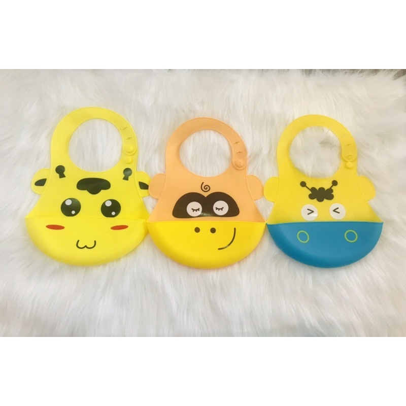 YẾM ĂN DẶM SILICON HÌNH THÚ SIÊU DỄ THƯƠNG CÓ MÁNG