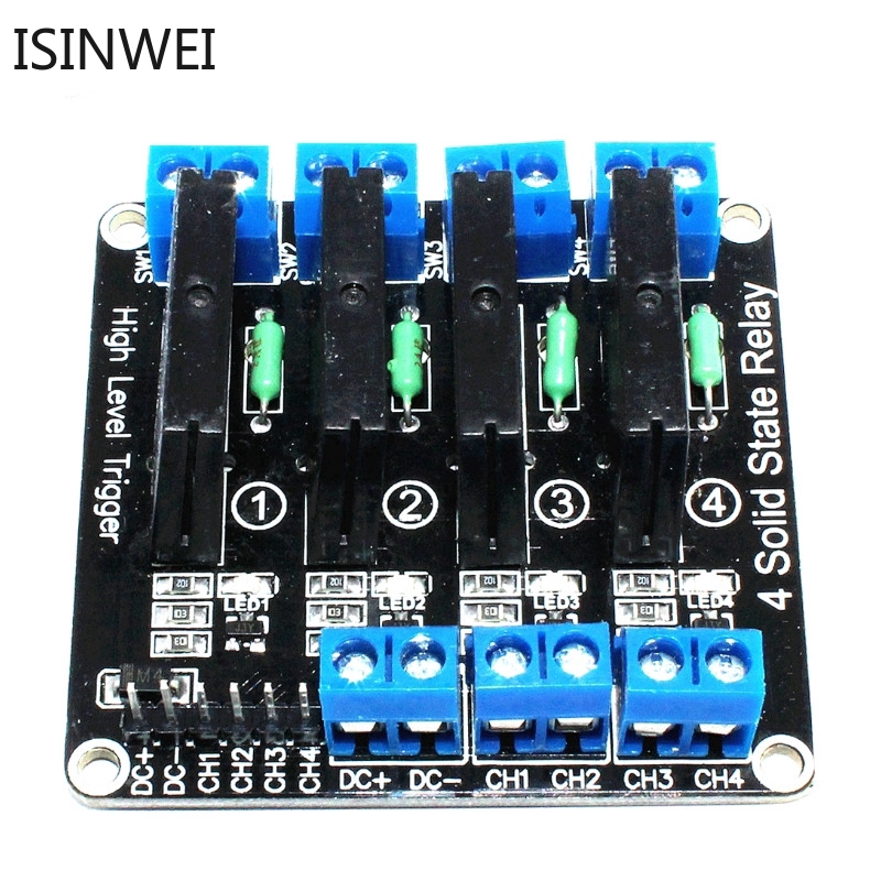 Mô-đun rơ-le trạng thái rắn 4 kênh 5V DC 160MA