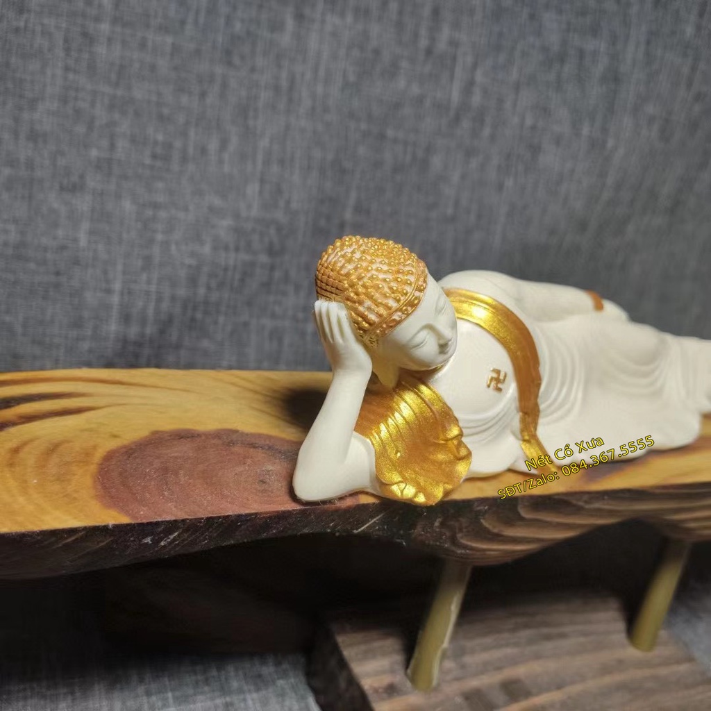Tượng Phật Nhập Niết Bàn - Đẹp Thần Thái Sắc Nét - Thê hiện rõ sự Từ Bi của Ngài