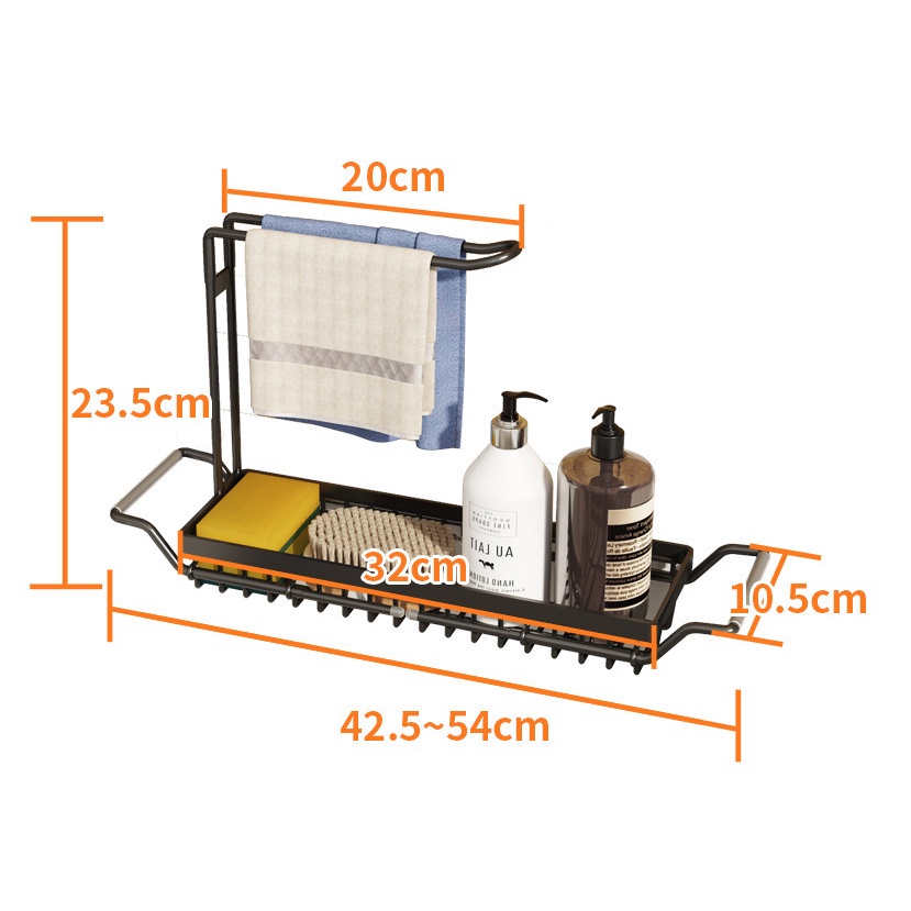 Giá Để Bồn Rửa Thông Minh Vando Treo Khăn Rẻ Rửa Đa Năng Tiện Dụng