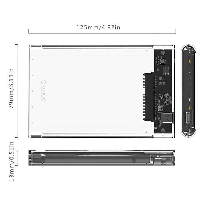Ốp Hộp Đựng Ổ Cứng Orico 2139c3-g2 2.5in Type-C 3.1 Gen2 | BigBuy360 - bigbuy360.vn