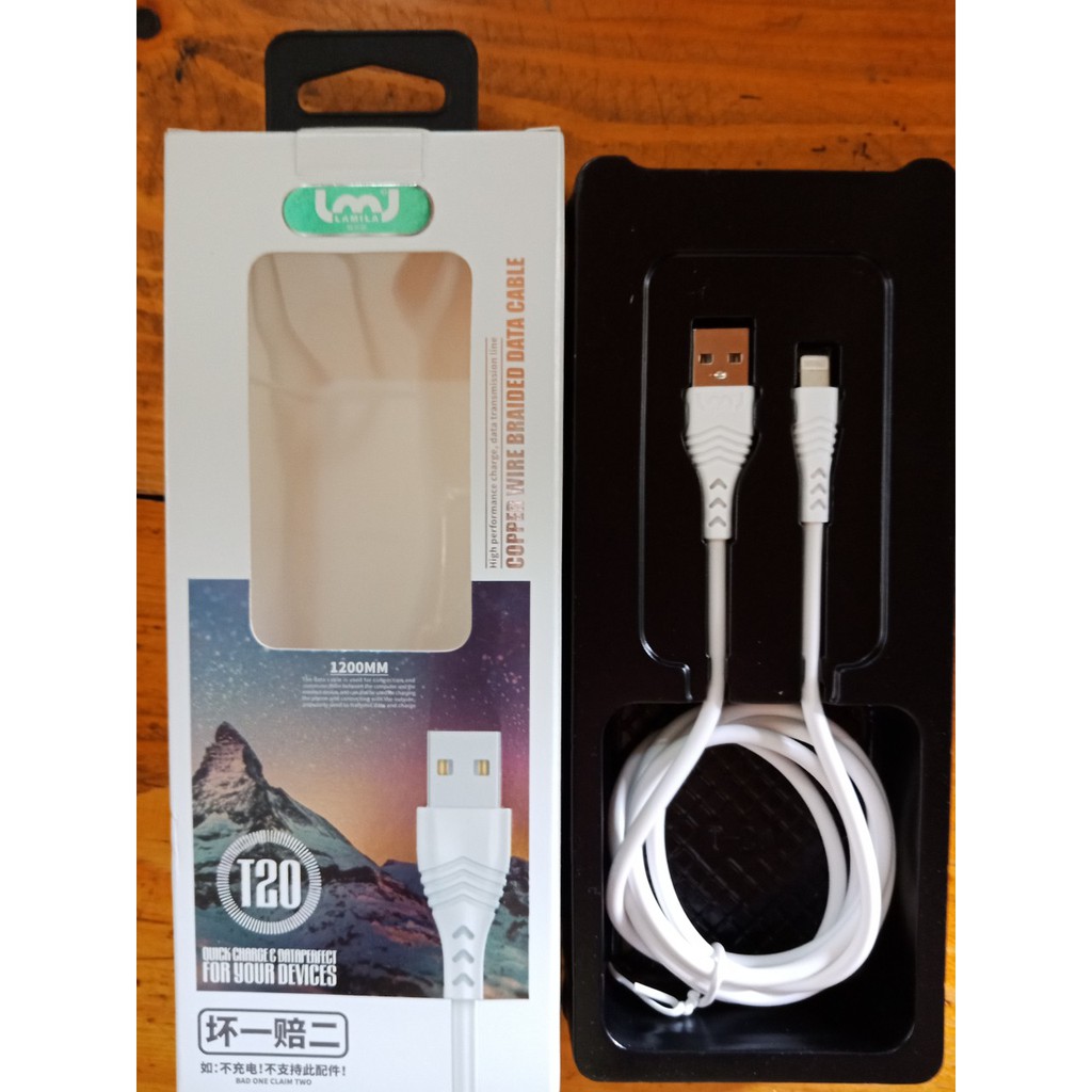 Cáp Lightning LAMILA 5.0A/1200mm/Hộp (Chính Hãng)_HMB14 [25x15x5]