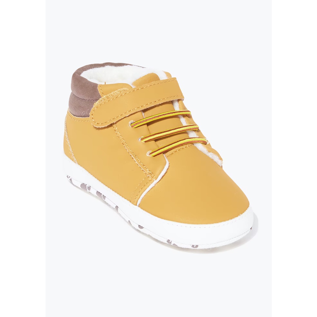 Giày lót lông bé trai tập đi Matalan UK sz 12/18