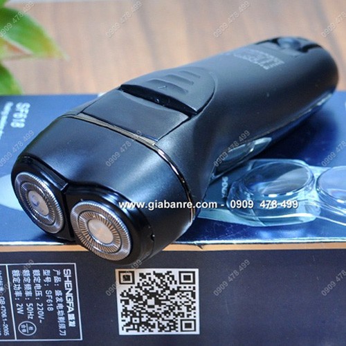 MS: 3127 - MÁY CẠO RÂU 2 LƯỠI XOAY SANG TRỌNG SHENGFA SF-618