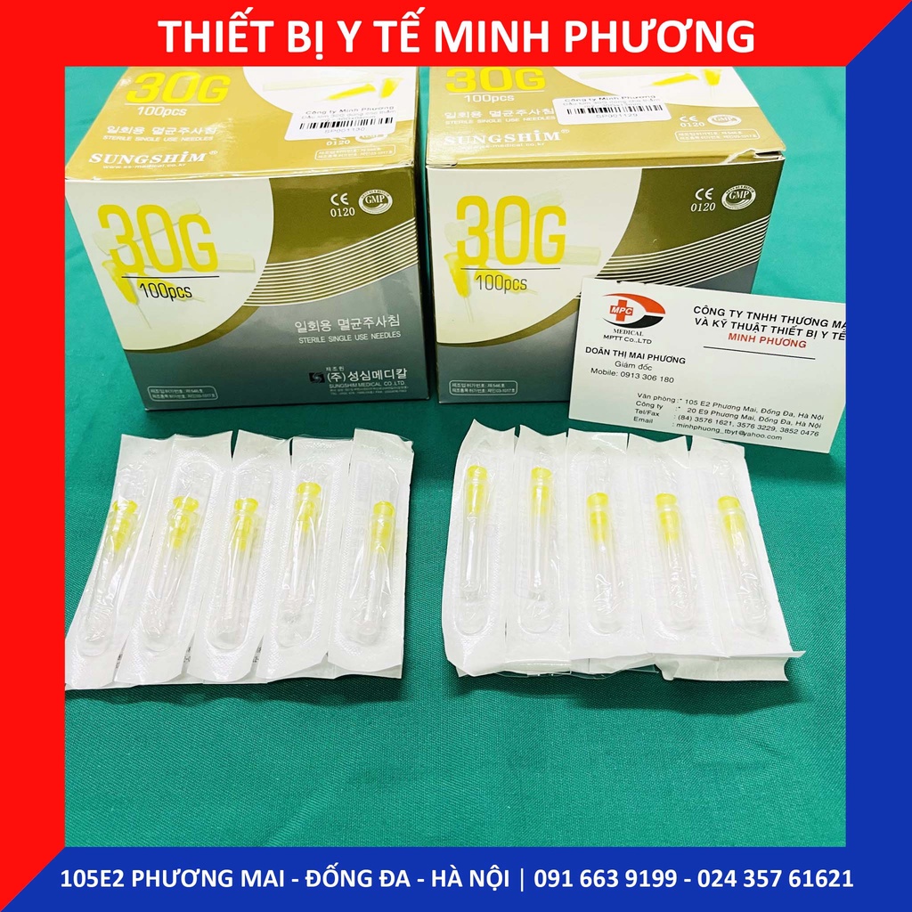 Đầu kim 30G dùng cho thẩm mỹ các cỡ