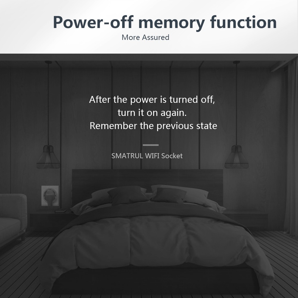 Ổ Cắm WIFI SMATRUL Thông Minh Hỗ Trợ Ứng Dụng Tuya/Google Alexa16A Điều Khiển Từ Xa