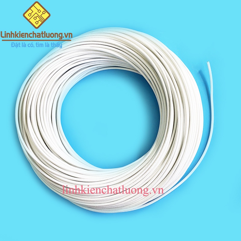Dây điện đơn chịu nhiệt 1.5mm nhiều lõi màu trắng