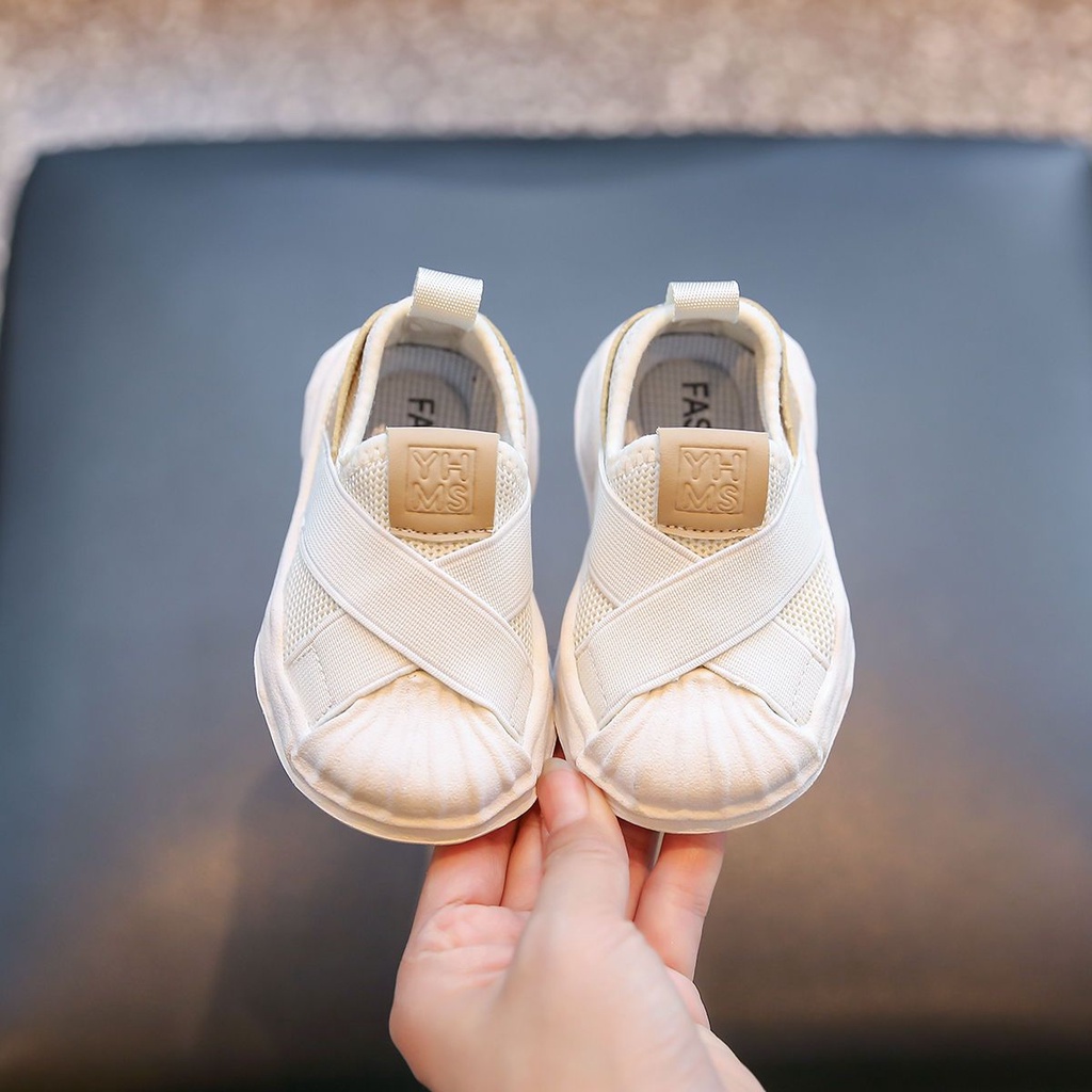 Hàng Mới Về [Hàng Mới Về] Giày Thể Thao Một Nửa Đế Mềm Thoáng Khí Thoải Mái Dễ Phối Đồ Thời Trang Xuân Thu Cho Bé Trai